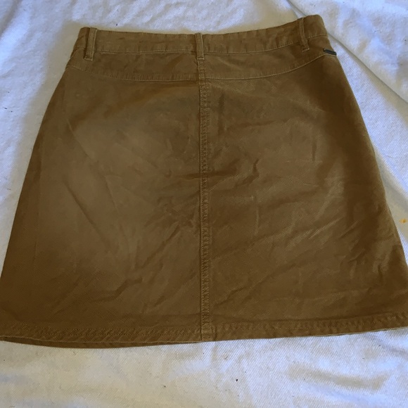 PRANA TRISTA rusty brown corduroy miniskirt size 4 tortoise - Picture 3 of 12
